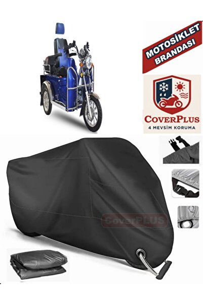 MotoEN Black Lock Compatible Yuki Yk-25 Pony Engine Tarpaulin Motorcycle Tarp...