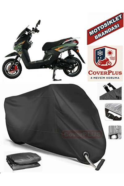 MotoEN Black Lock Compatible Altai F1Max 50 Motor Tarpaulin Motorcycle Tarpau...