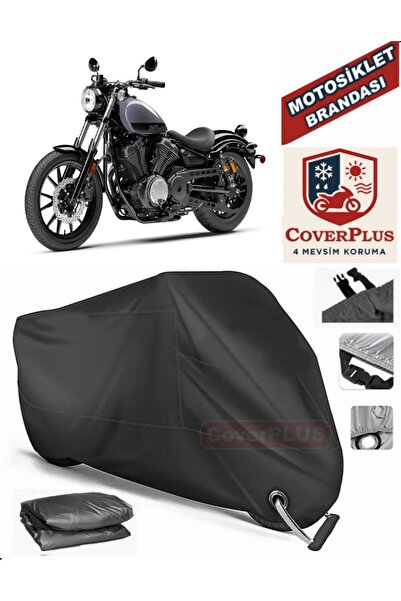 MotoEN Black Lock Compatible Yamaha Xvs 950 Cu Engine Tarpaulin Motorcycle Ta...