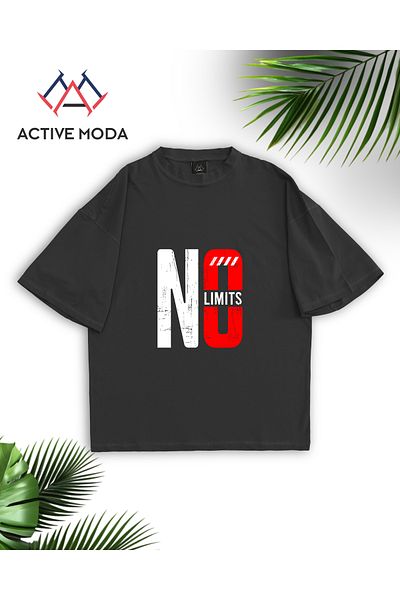 ACTIVE MODA -Men's Short Sleeve No Printed Tshirt Large Size Oversize Cotton Fabric