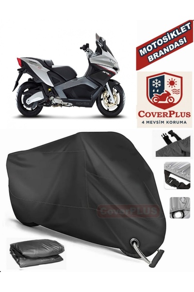MotoEN Black Lock Compatible Aprilia Srv 850 ?.E. Abs Motor Tarpaulin Motorcy...