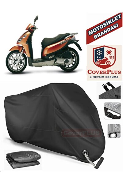 MotoEN Black Lock Compatible Piaggio Carnaby 200 Motor Tarpaulin Motorcycle T...