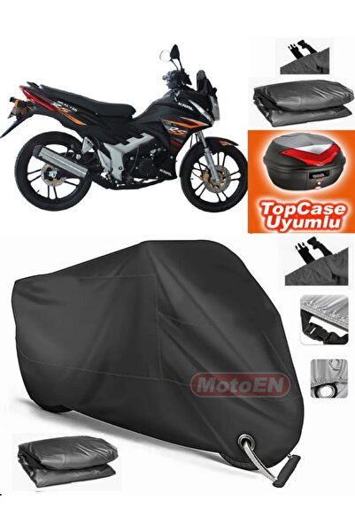 MotoEN قفل أسود متوافق مع محرك King KR-130-16 من القماش المشمع Topcase الخلفي...