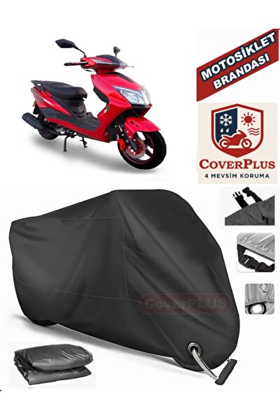 MotoEN Black Lock Compatible Motolux Nirvana Pro Motor Tarpaulin Motorcycle T...