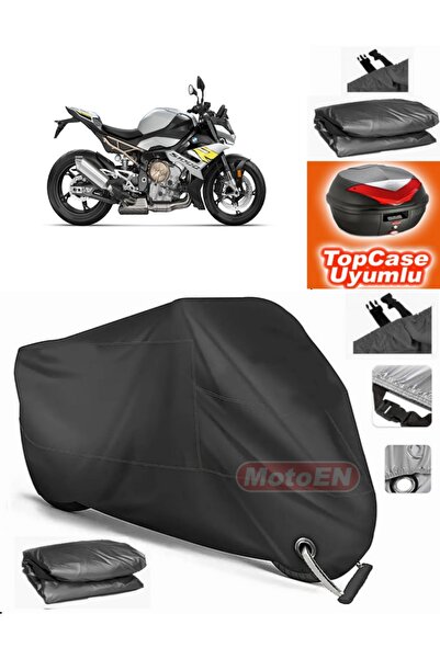 MotoEN Black Lock Compatible Bmw S 1000 Rr Tarpaulin Topcase Rear Bag Compati...