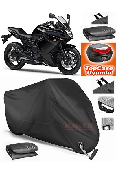 MotoEN قفل أسود متوافق مع Yamaha XJ 6 Diversion F Tarpaulin Topcase Back Bag ...