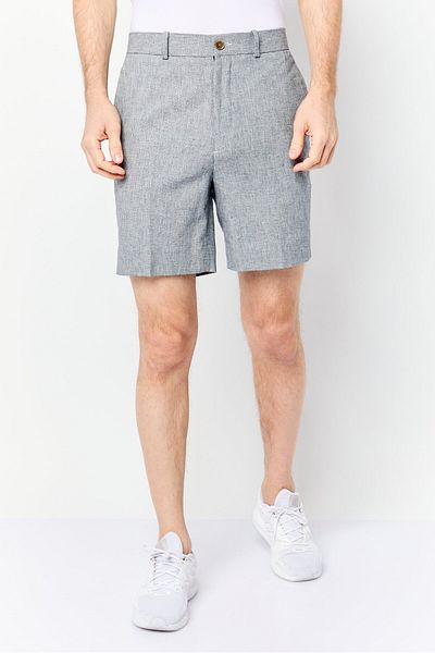 Esprit Men Regular Fit Textured Chino Short, Grey