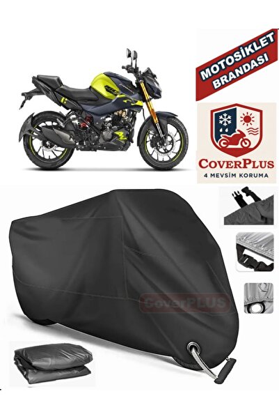 MotoEN Black Lock Compatible Hero Thriller Motor Tarpaulin Motorcycle Tarpaul...