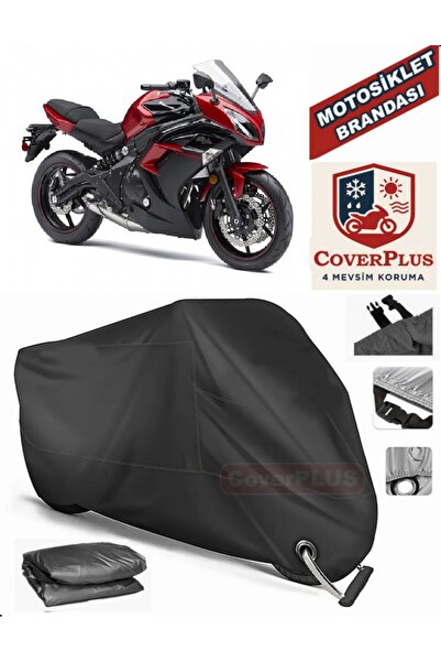 MotoEN Black Lock Compatible Kawasaki Ninja 650 Motor Tarpaulin Motorcycle Ta...