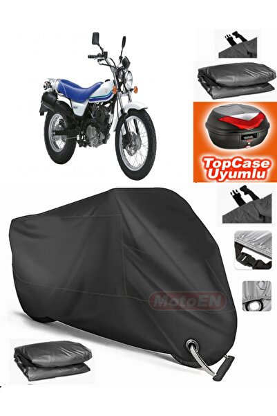 MotoEN قفل أسود متوافق مع سوزوكي فان فان 125 من القماش المشمع Topcase الخلفي ...