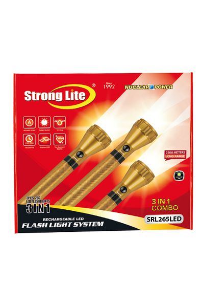 STRONG LIGHT LED Flash Light 3in1 Combo – SRL265 LED