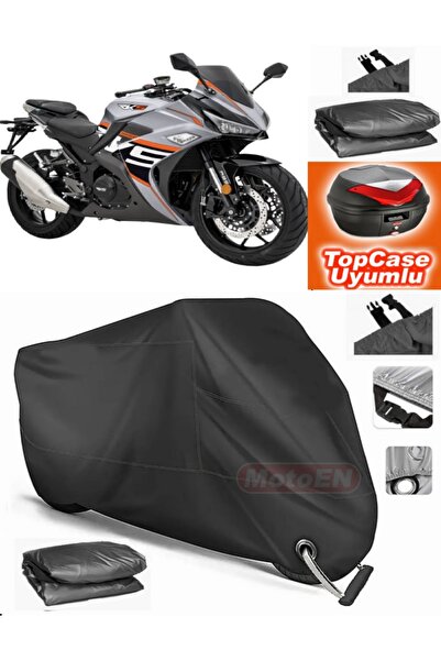 MotoEN قفل أسود متوافق مع Rks R250 قماش القنب Topcase الخلفي حقيبة متوافقة مع...