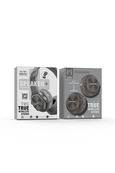 MOOGMAX Ep040 2 In 1 Tws Speaker And Headphones, Grey