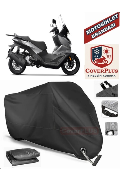 MotoEN Black Lock Compatible Voge Sr3 Motor Tarpaulin Motorcycle Tarpaulin Co...