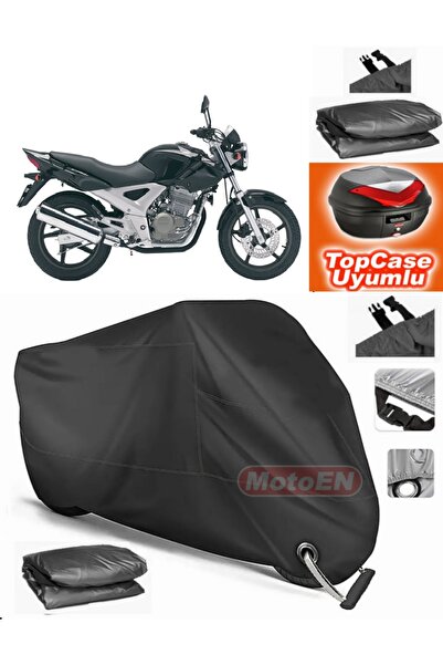 MotoEN قفل أسود متوافق مع Honda CBF 250 من القماش المشمع Topcase الخلفي المتو...