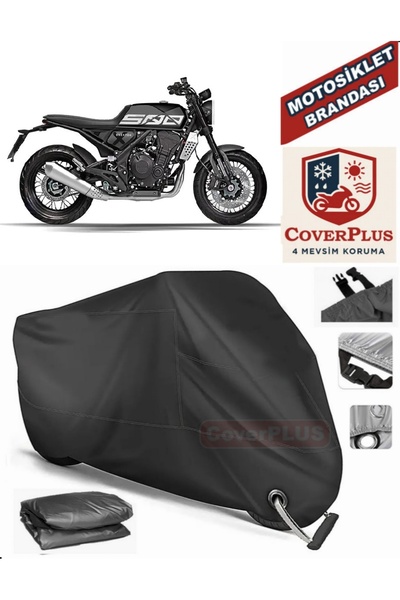 MotoEN قفل أسود متوافق مع Brixton Crossfire 500 Motor Tarpaulin دراجة نارية ق...