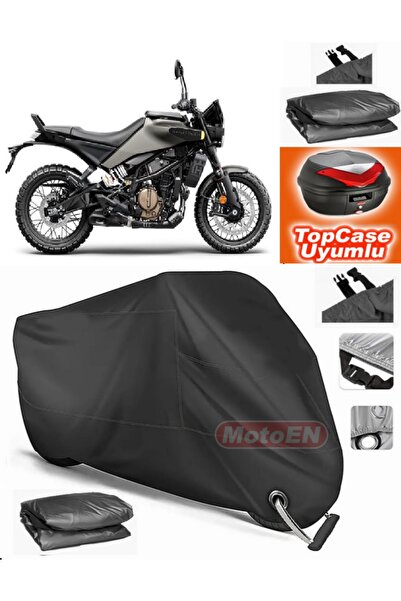 MotoEN Black Lock Compatible Husqvarna Svartpilen 125 Tarpaulin Topcase Rear ...