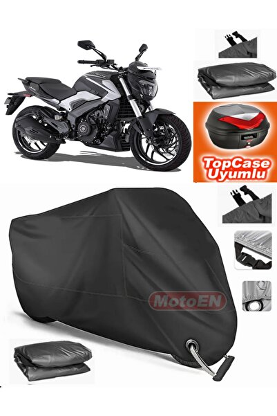 MotoEN Black Lock Compatible Bajaj Dominar 250 D Tarpaulin Topcase Rear Bag C...