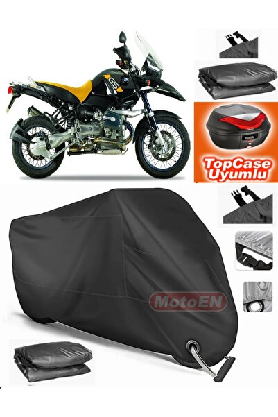 MotoEN قفل أسود متوافق مع Bmw R 1150 GS قماش القنب Topcase الخلفي حقيبة متواف...