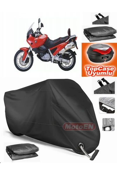 MotoEN قفل أسود متوافق مع Bmw F 650 قماش القنب Topcase الخلفي حقيبة متوافقة م...
