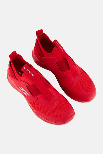 SKECHERS Kids Boy Skech Fast Slip On Outdoor Shoes, Red