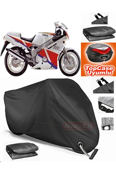MotoEN قفل أسود متوافق مع Yamaha FZR 600 من القماش المشمع Topcase الخلفي المت...