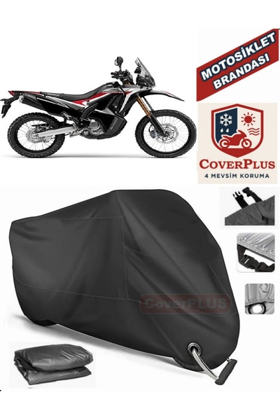 MotoEN Black Lock Compatible Honda Crf 250 Rally Motor Tarpaulin Motorcycle T...