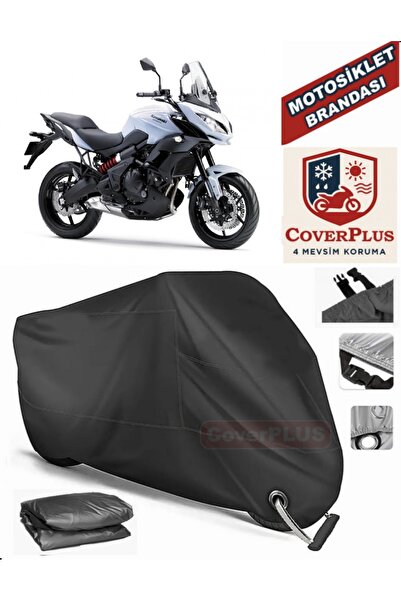 MotoEN Black Lock Compatible Kawasaki Kle 650 Versys Motor Tarpaulin Motorcyc...