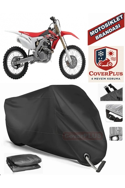 MotoEN قفل أسود متوافق مع Honda CRF 450 R Motor Tarpaulin Motorcycle Tarpauli...