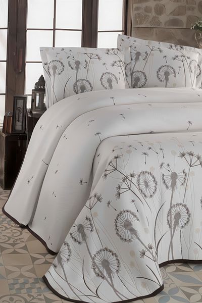 GAMA HOME Jacquard Double Bed Cover / with Special Design Bag / with Different Color and Pattern Options