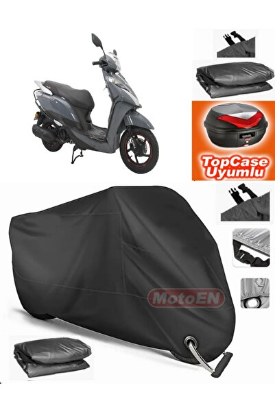MotoEN قفل أسود متوافق مع Arora Leader 50 من القماش المشمع Topcase الخلفي الم...