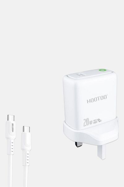 HooToo A1339 20w Fast Charger, White