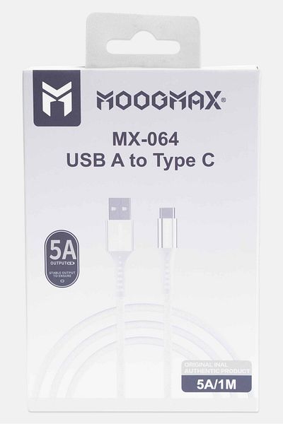 MOOGMAX شاحن USB من النوع C MX064، أبيض