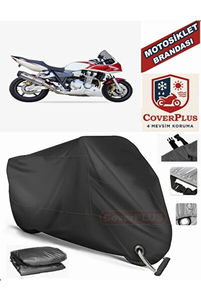 MotoEN Black Lock Compatible Honda Cb 1300 Motor Tarpaulin Motorcycle Tarpaul...