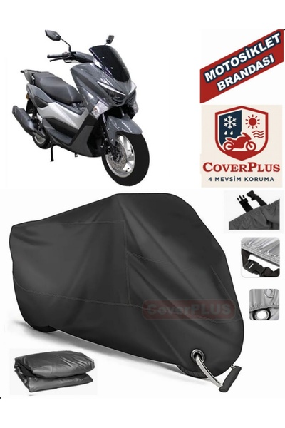 MotoEN Siyah Kilit Uyumlu Apec APX5 Motor Brandası Motosiklet Branda Örtü Çadır