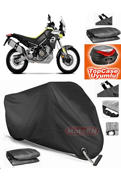 MotoEN Black Lock Compatible Aprilia Tuareg Tarpaulin Topcase Rear Bag Compat...