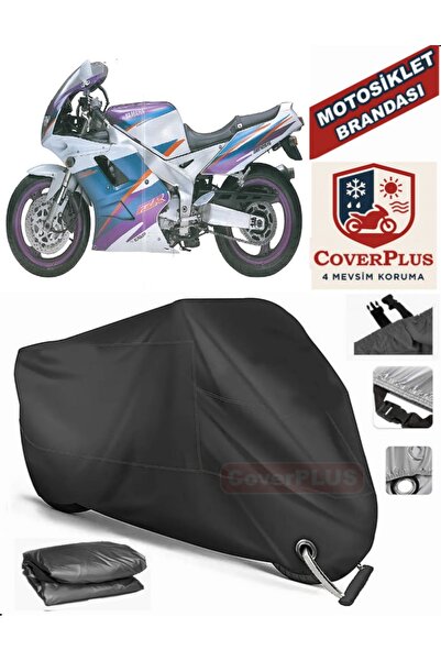MotoEN Black Lock Compatible Yamaha Fzr 1000 Motor Tarpaulin Motorcycle Tarpa...