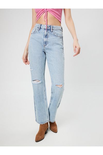 Loft Long Wide Leg Regular Fit Women's Trousers
