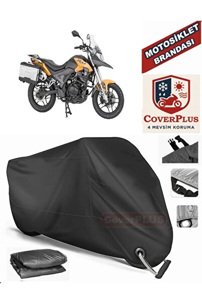 MotoEN Black Lock Compatible Mondial Rx1 Engine Tarpaulin Motorcycle Tarpauli...