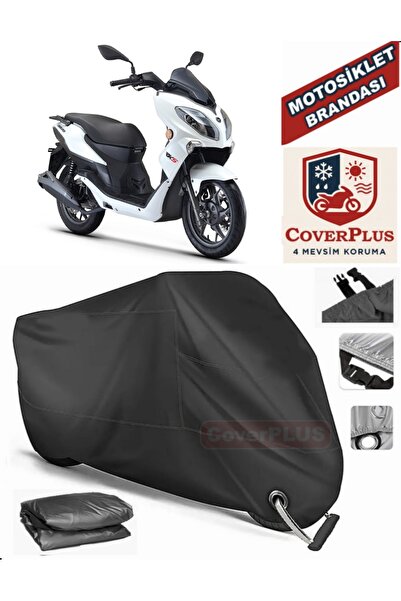 MotoEN Black Lock Compatible Rks Cityblade Motor Tarpaulin Motorcycle Tarpaul...