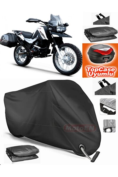 MotoEN Black Lock Compatible Rks Winner 200 Tarpaulin Topcase Back Bag Compat...