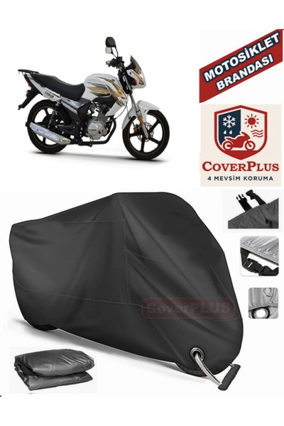 MotoEN قفل أسود متوافق مع Kuba KR 139 موتور القماش المشمع للدراجات النارية غط...