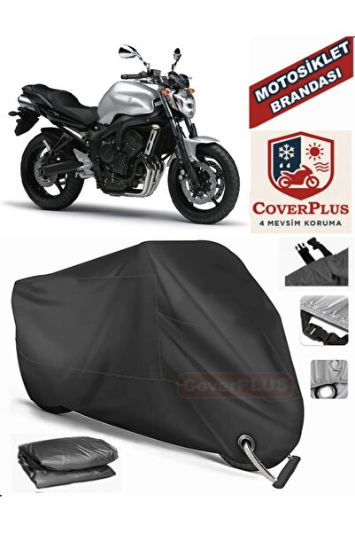 MotoEN قفل أسود متوافق مع Yamaha FZ6 Fazer S2 Motor Tarpaulin دراجة نارية قما...