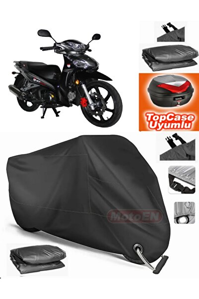 MotoEN قفل أسود متوافق مع Stmax Mega 50 قماش القنب Topcase الخلفي حقيبة متواف...