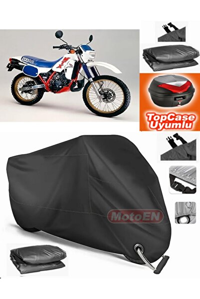 MotoEN قفل أسود متوافق مع Honda MTX 200 من القماش المشمع Topcase الخلفي المتو...