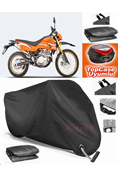 MotoEN قفل أسود متوافق مع Motoran Cross XF-250 قماش القنب Topcase الخلفي حقيب...