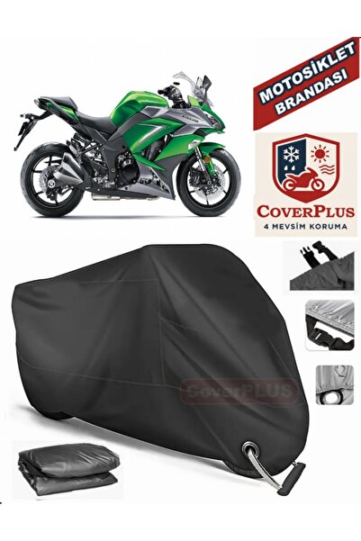 MotoEN قفل أسود متوافق مع Kawasaki Z 1000 SX Motor Tarpaulin دراجة نارية قماش...