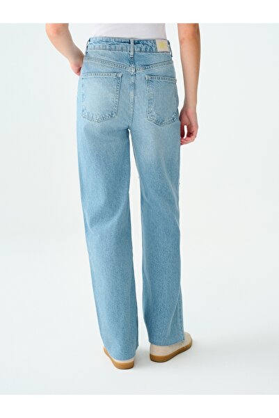 Loft Long Wide Leg Regular Fit Kadın Pantolon