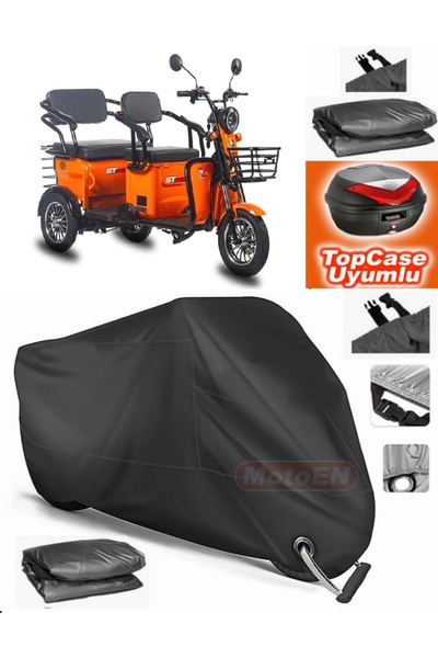 MotoEN قفل أسود متوافق مع Stmax Elite 960 Canvas Topcase Rear Bag متوافق مع ا...