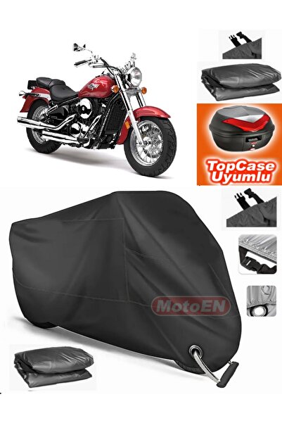 MotoEN قفل أسود متوافق مع Kawasaki VN 800 Classic Canvas Topcase حقيبة خلفية ...